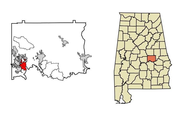 Map of Coosada
